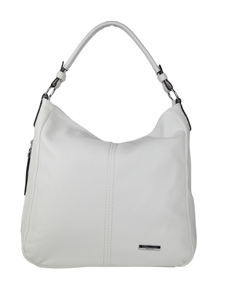 NADIA dámska koženková kabelka Biela