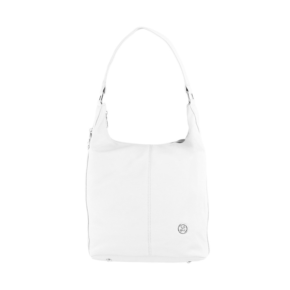 LEXI dámska koženková kabelka Biela