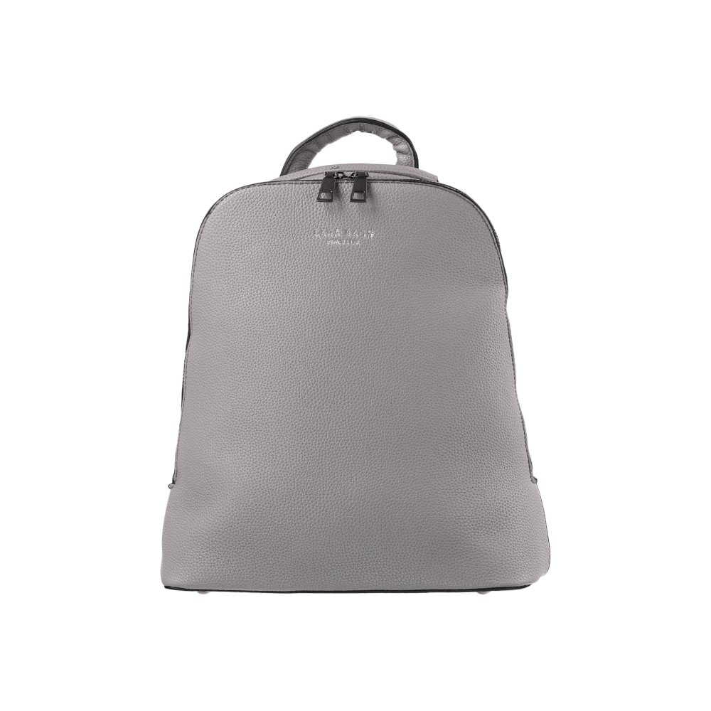 MARION jedno-zipsový dámsky koženkový batoh Sivá