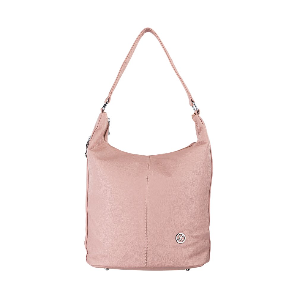 LEXI dámska koženková kabelka Svetlo ružová