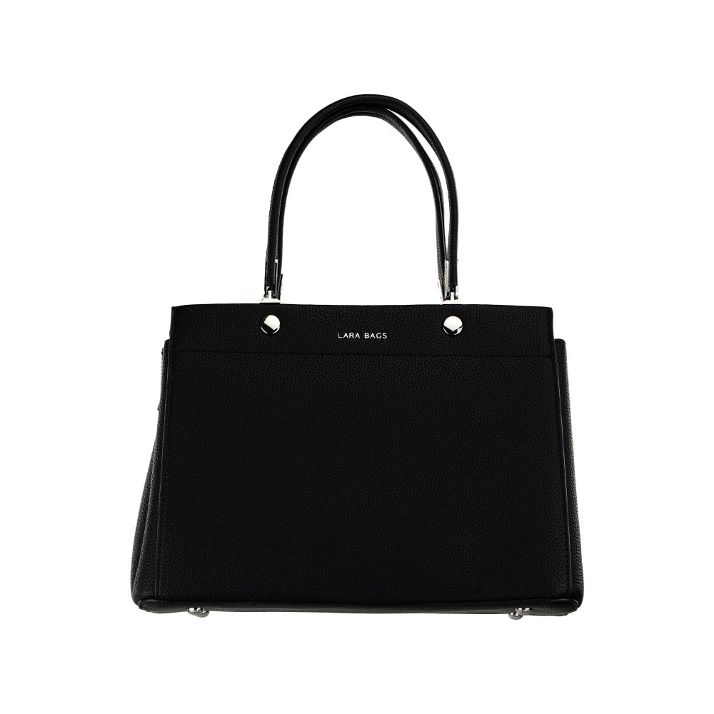 ELINA dámska koženková kabelka Čierna