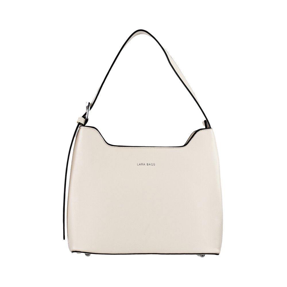 MIRA dámska koženková kabelka Béžová