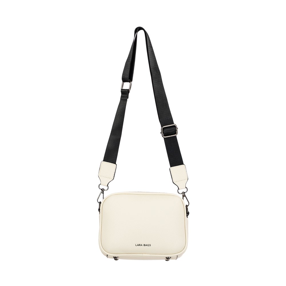 LILY dámska crossbody koženková kabelka svetlo béžová