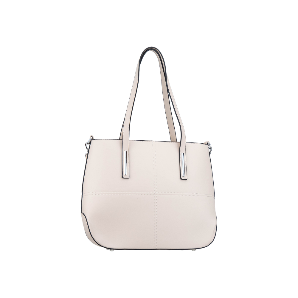 Lara Bags MILA dámska koženková kabelka Béžová