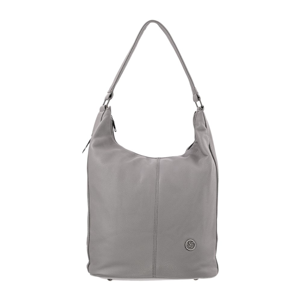 LEXI dámska koženková kabelka Sivá
