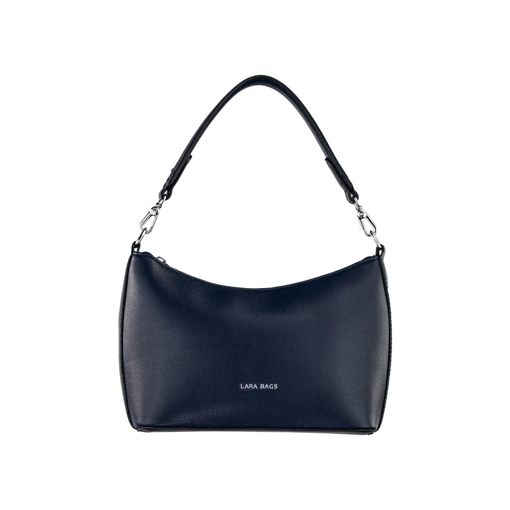 SANDY dámska koženková kabelka Tmavomodrá