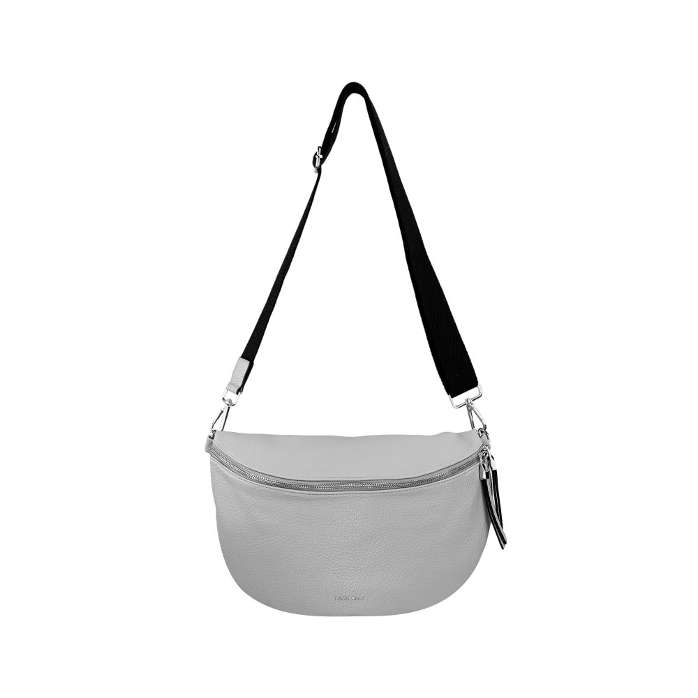 LESIA maxi dámska koženková ľadvinka Sivá