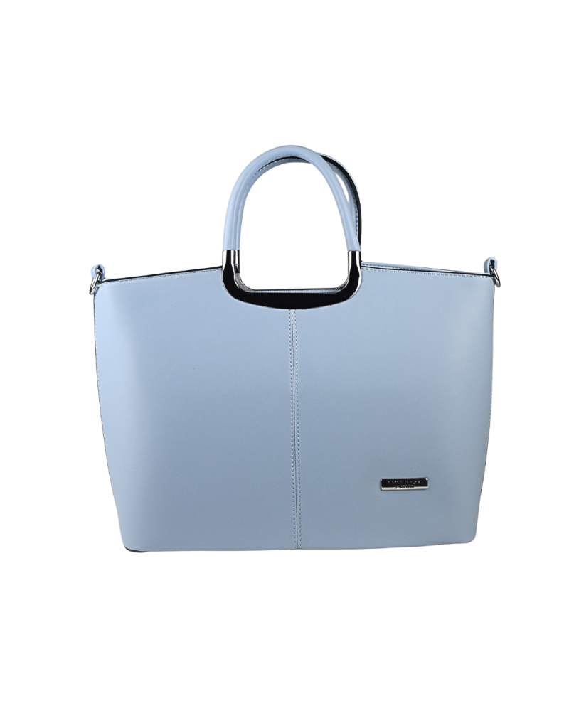 Lara Bags ABBY dámska koženková kabelka Nebeská modrá