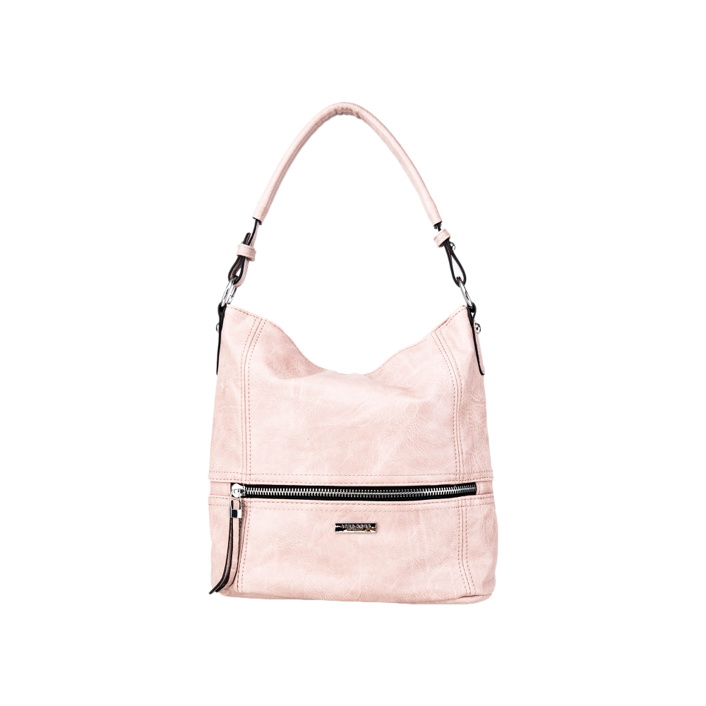 WANDA dámska koženková kabelka ružová