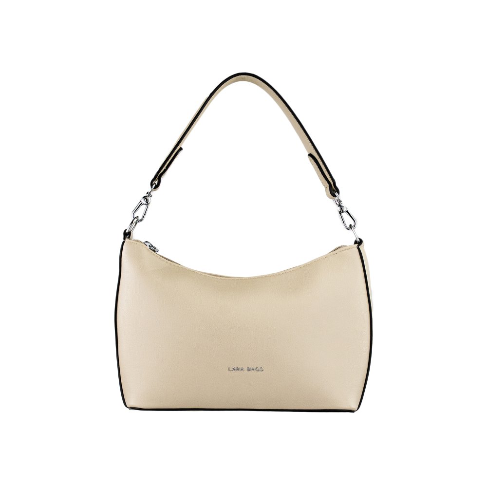 SANDY dámska koženková kabelka Béžová