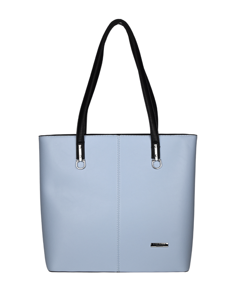 Lara Bags LOTA dámska koženková kabelka Nebeská modrá