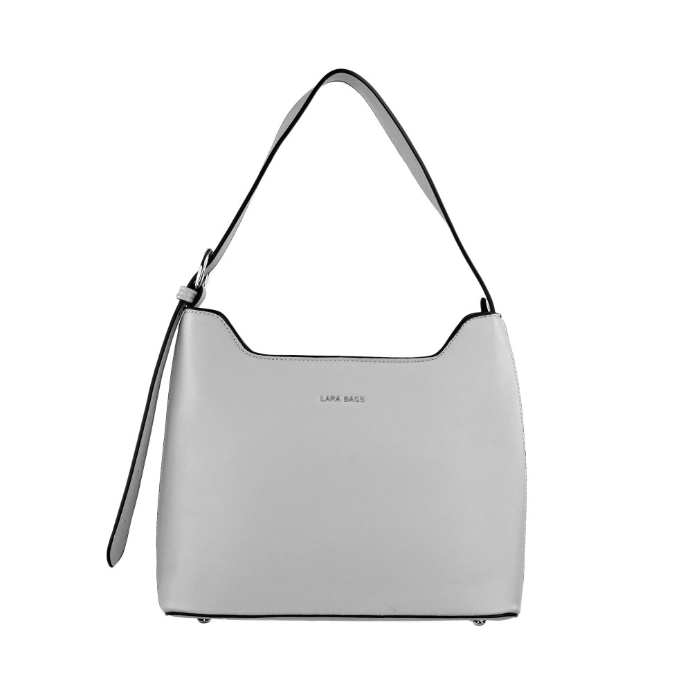 MIRA dámska koženková kabelka Sivá