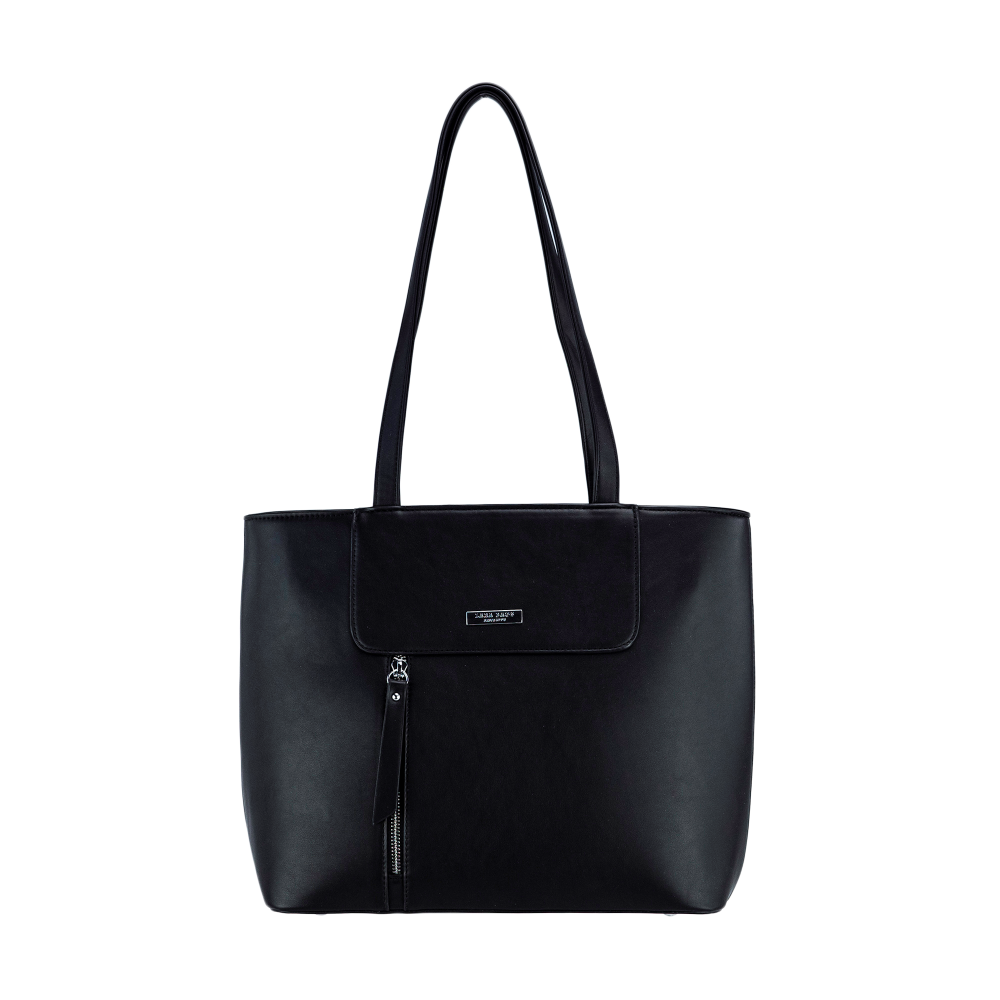ROSA dámska koženková kabelka Čierna