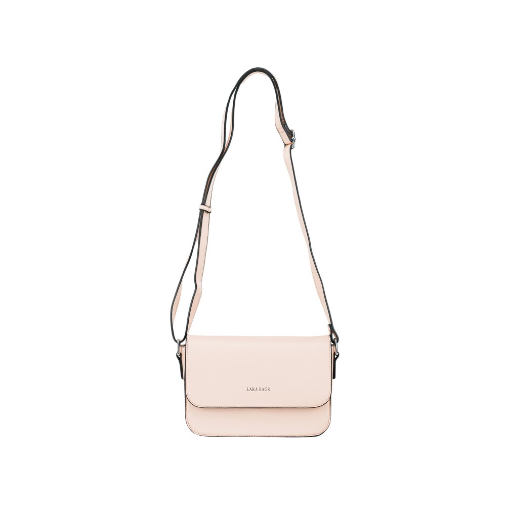 CINDY dámska crossbody koženková kabelka ružová