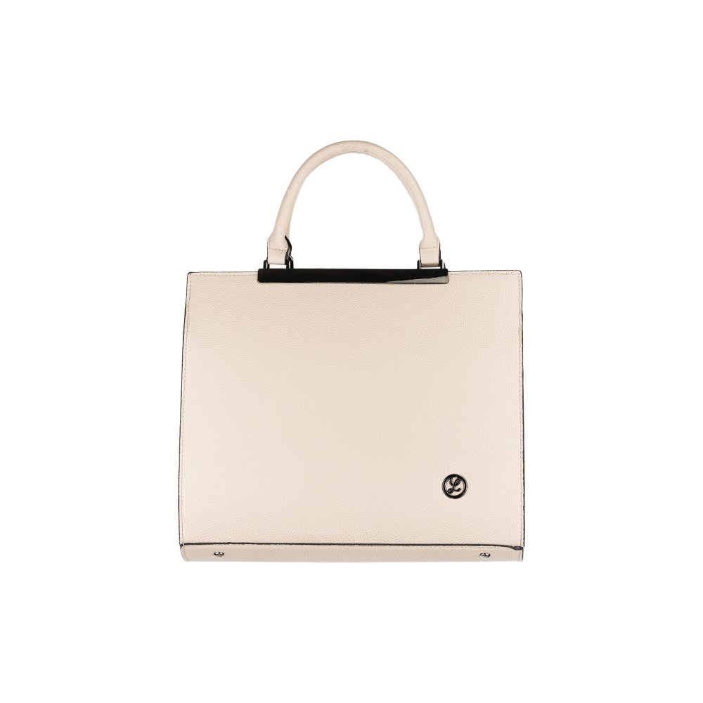 CARLA dámska koženková kabelka taupe