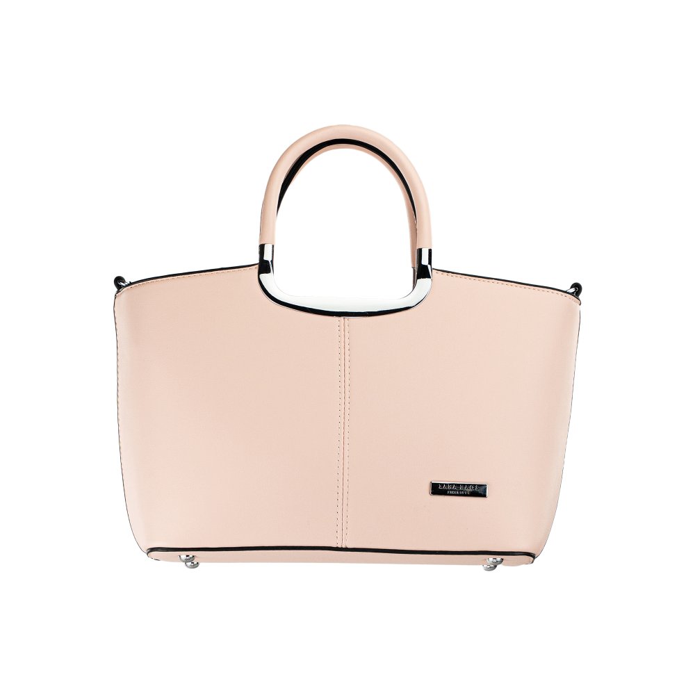 Lara Bags NICOLE dámska koženková kabelka Ružová