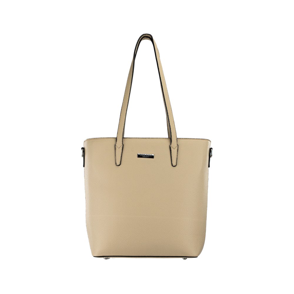 NORMA dámska koženková kabelka taupe