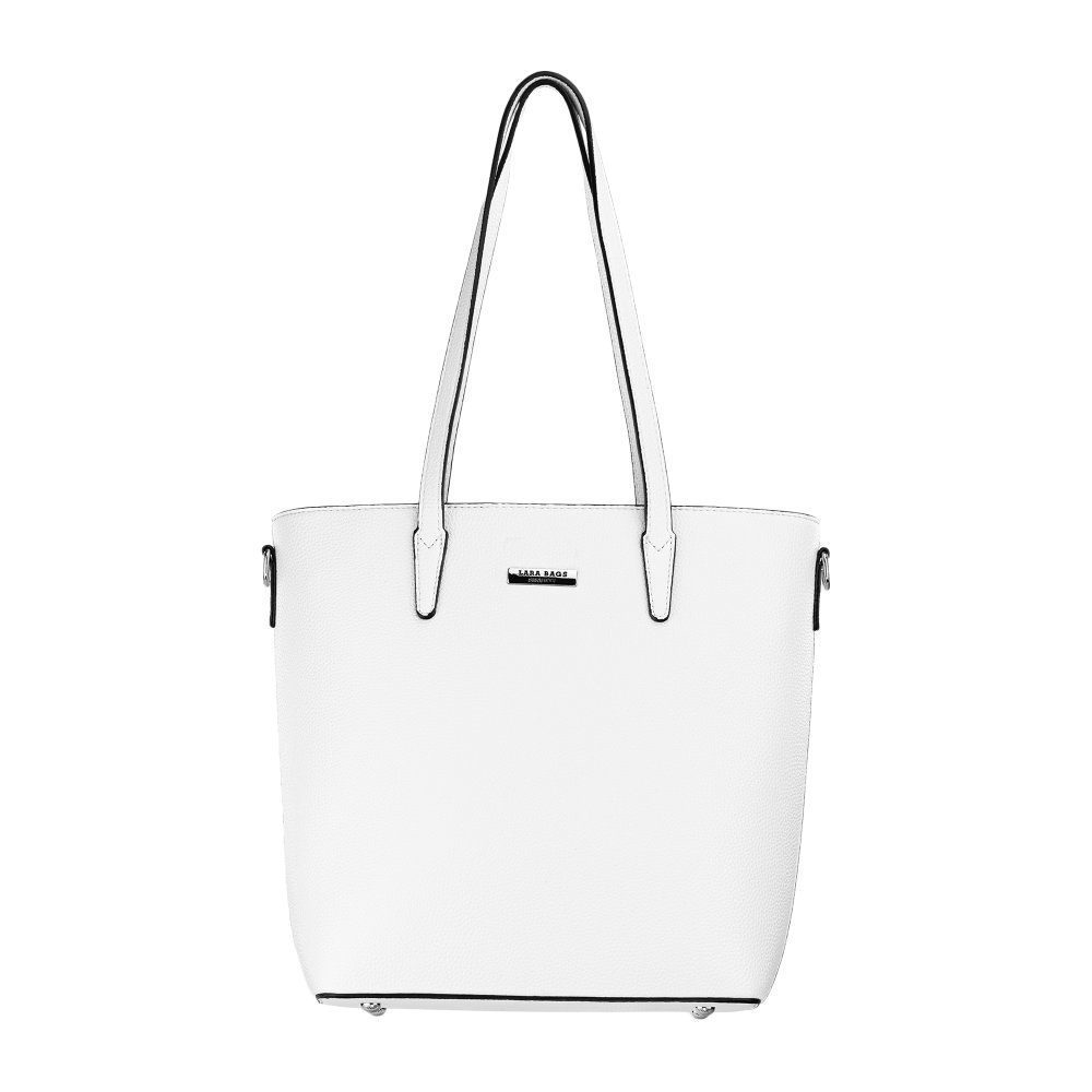 NORMA dámska koženková kabelka Biela