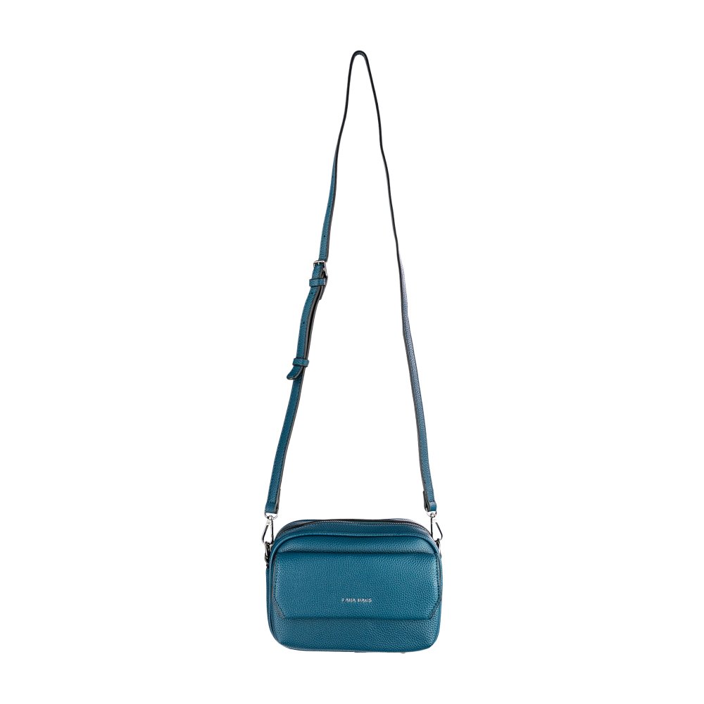 BLANCA dámska crossbody koženková kabelka petrolejová