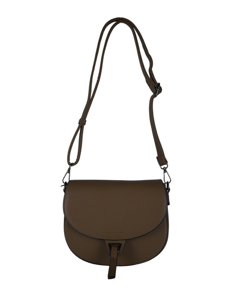 LANA dámska crossbody koženková kabelka coffee
