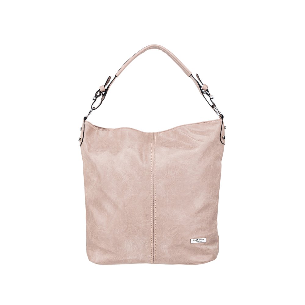 Lara Bags VIOLET dámska koženková kabelka Ružová