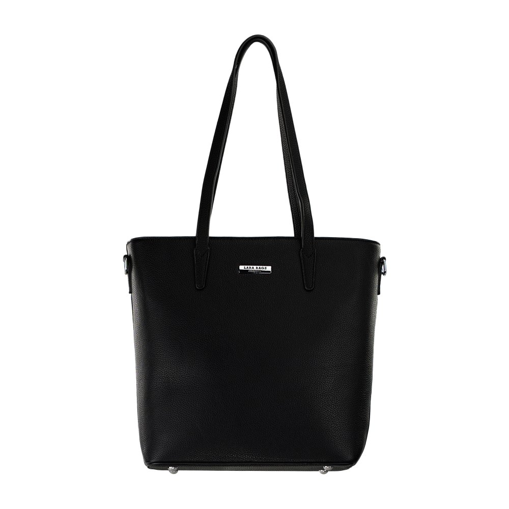 NORMA dámska koženková kabelka Čierna