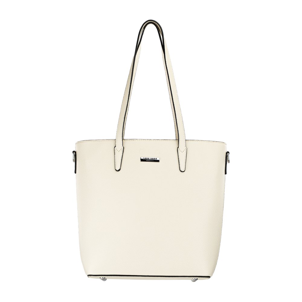 NORMA dámska koženková kabelka svetlo béžová