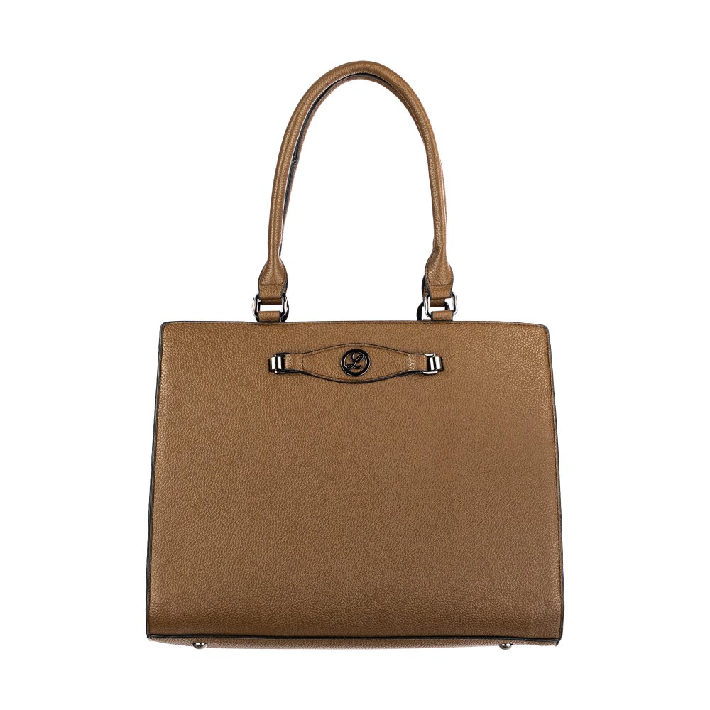 DITA dámska koženková kabelka Tmavohnedá