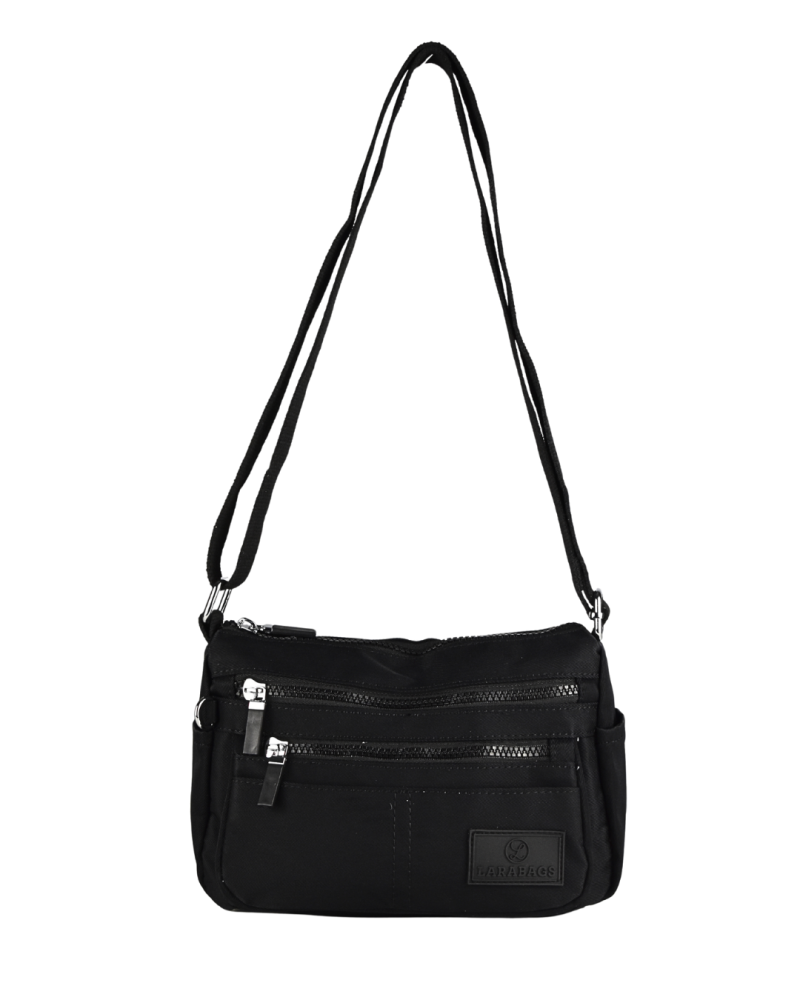 LÁTKOVÁ TAŠKA LARA BAGS Čierna