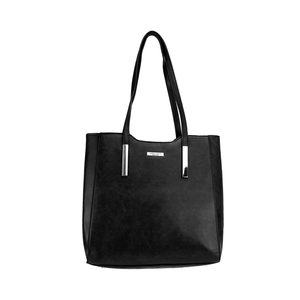 GRACE dámska koženková kabelka Čierna