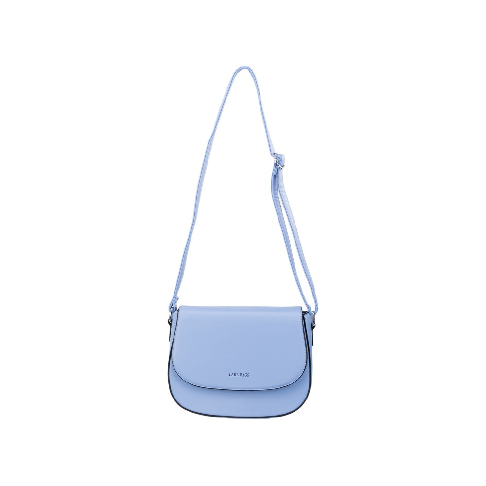 PAOLA dámska crossbody koženková kabelka Nebeská modrá