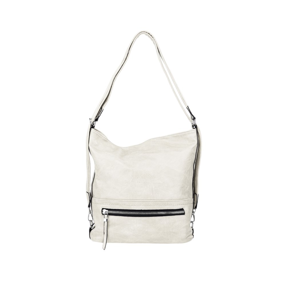 HOLLY dámska koženková kabelka Béžová