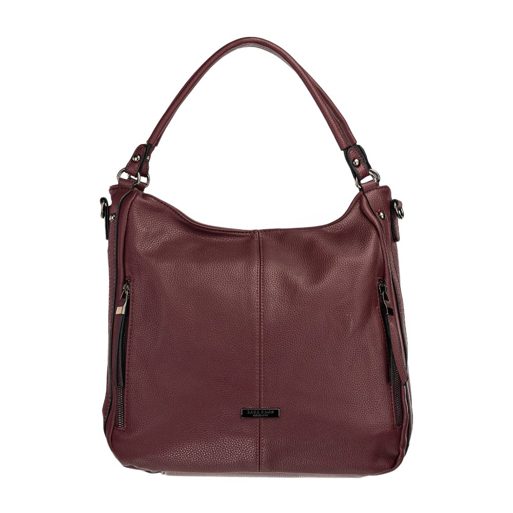 SASHA koženková kabelka Bordová