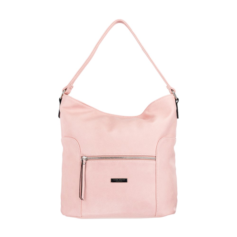 Lara Bags RUBY dámska koženková kabelka Ružová