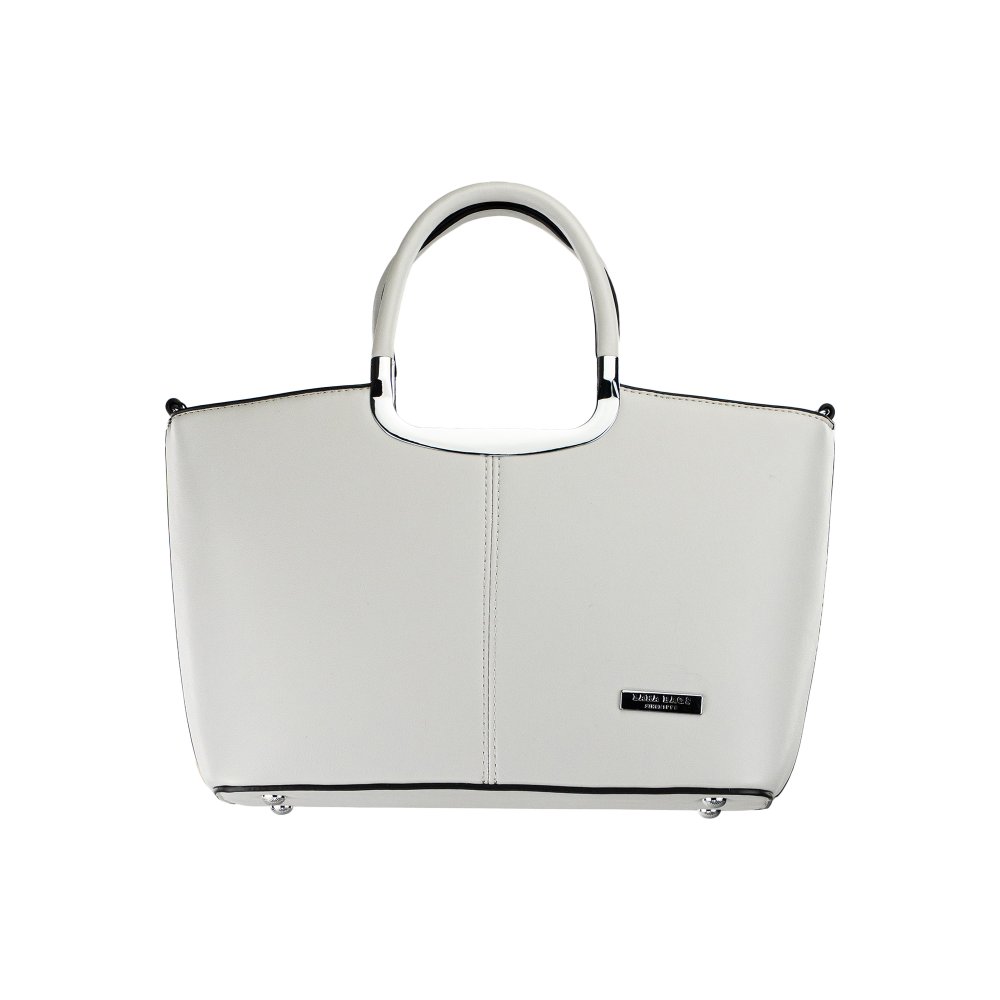 Lara Bags NICOLE dámska koženková kabelka Sivá