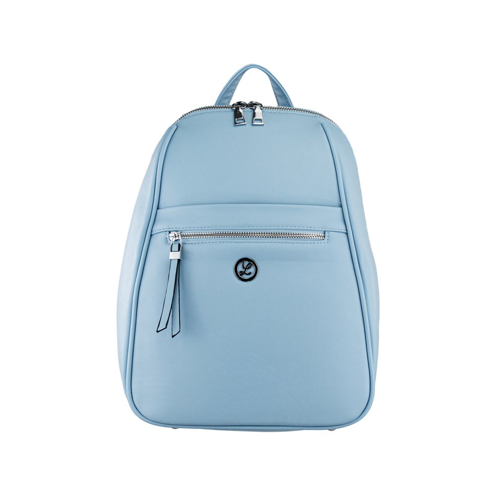DINA dámsky koženkový batoh Nebeská modrá