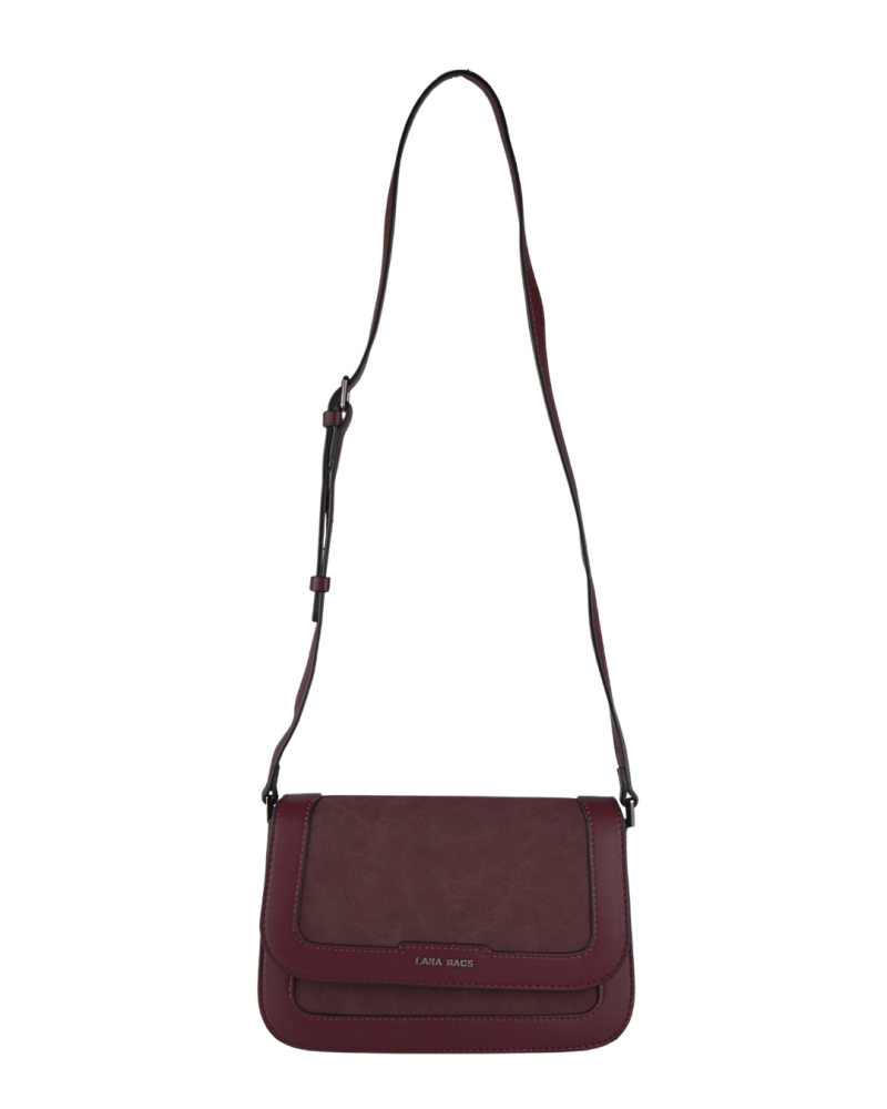BETTY dámska crossbody koženková kabelka Bordová