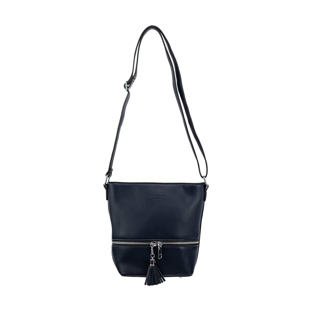 LISA dámska koženková kabelka Tmavomodrá