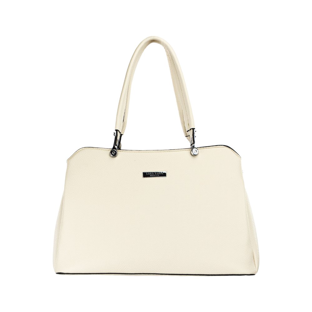 AILA dámska koženková kabelka svetlo béžová