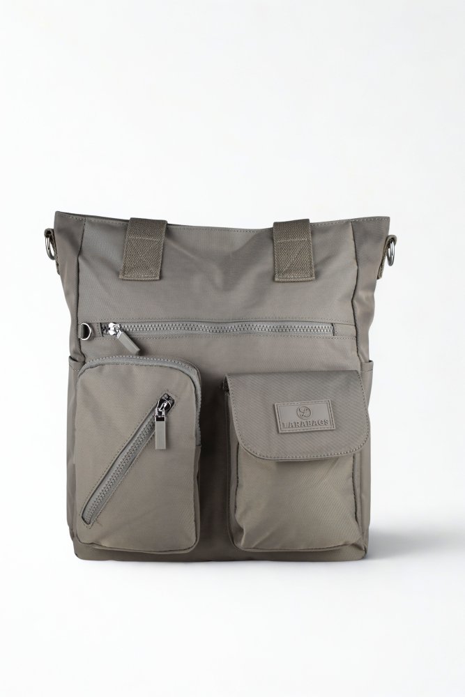 LÁTKOVÁ TAŠKA LARA BAGS Sivá