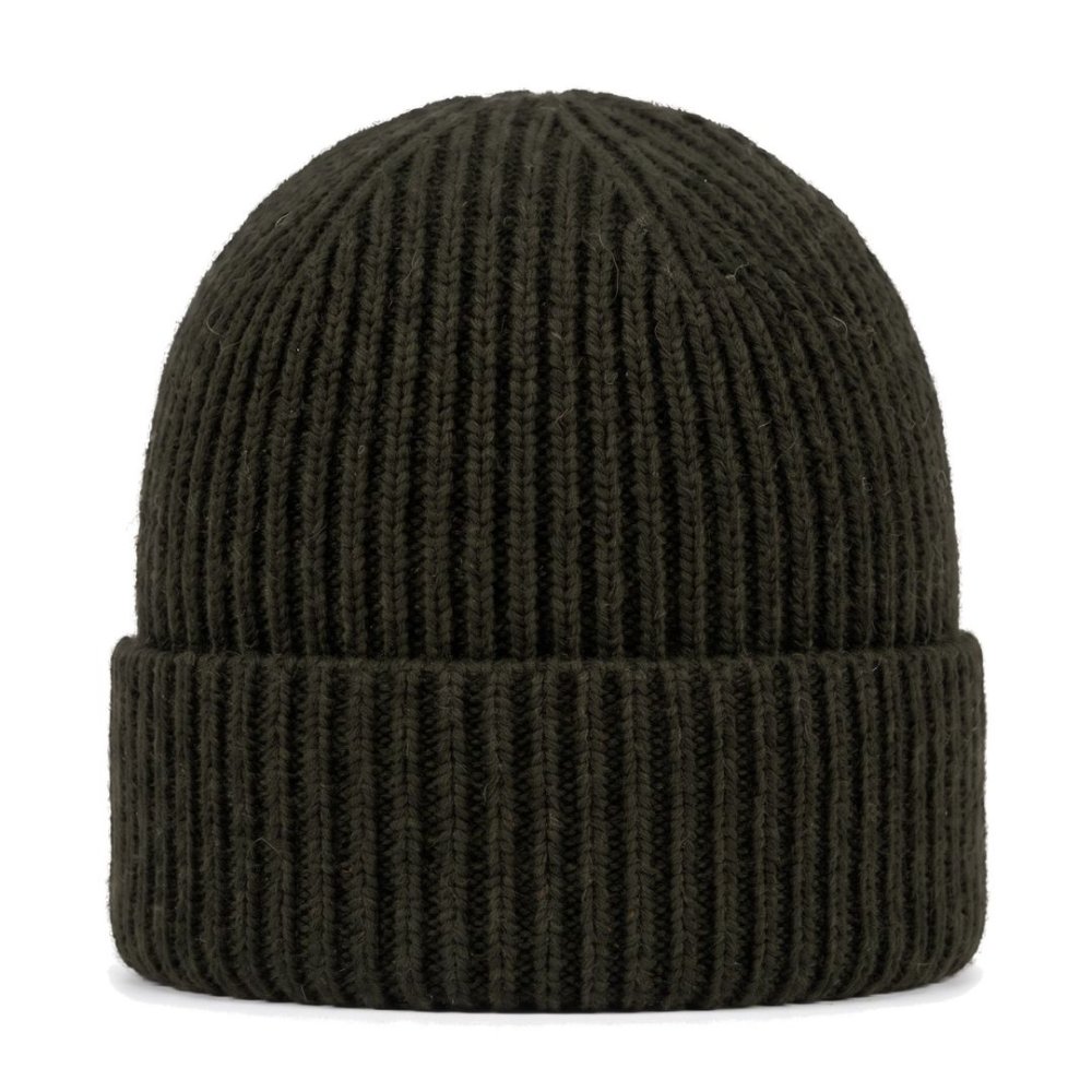 PLETENÁ REBROVANÁ ČIAPKA - UNISEX Zelená