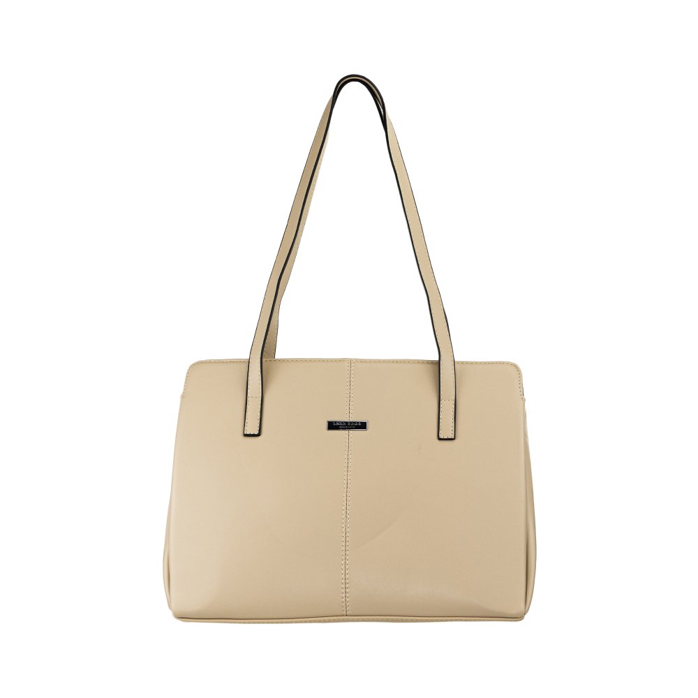 ZARA dámska koženková kabelka taupe