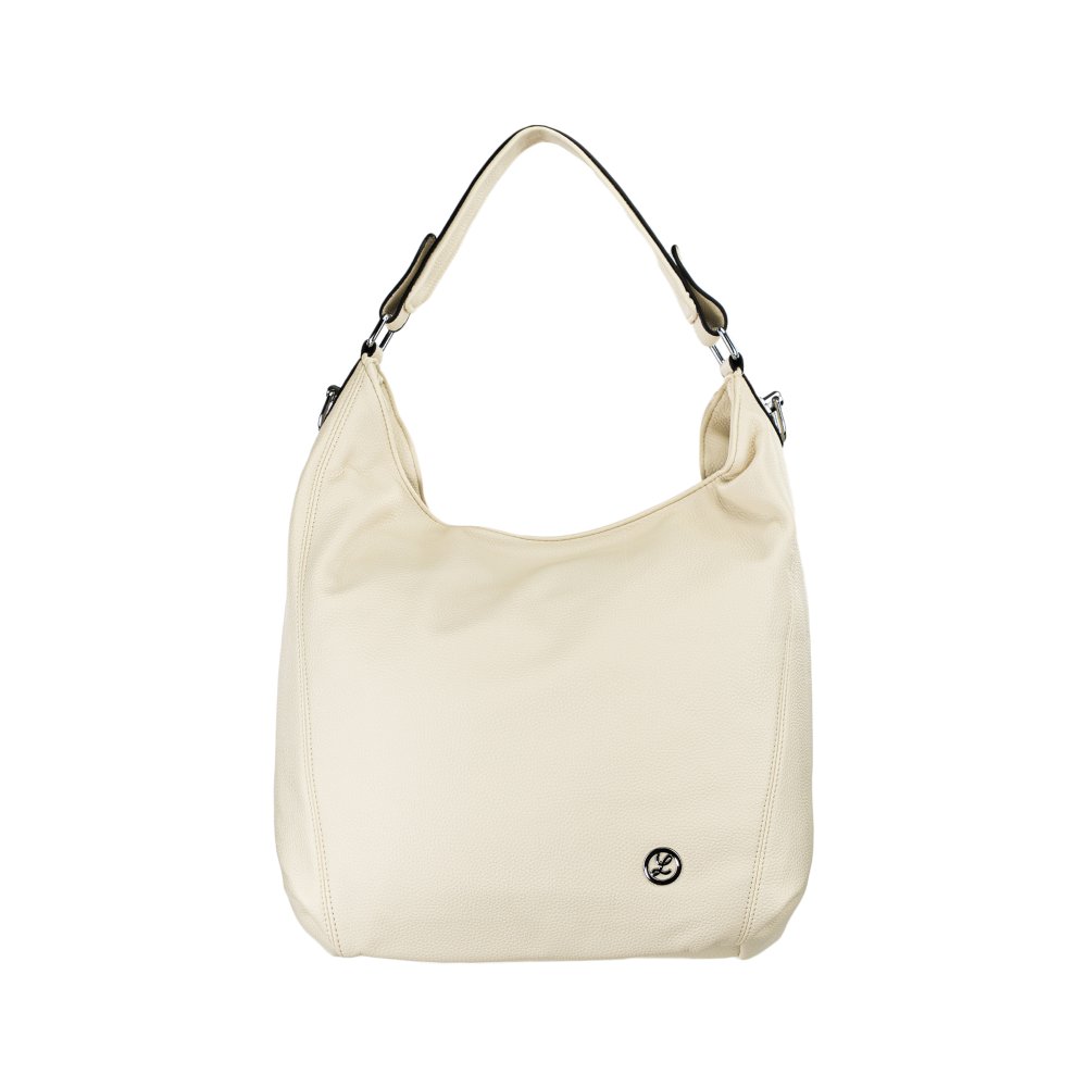 ELSA dámska koženková kabelka svetlo béžová