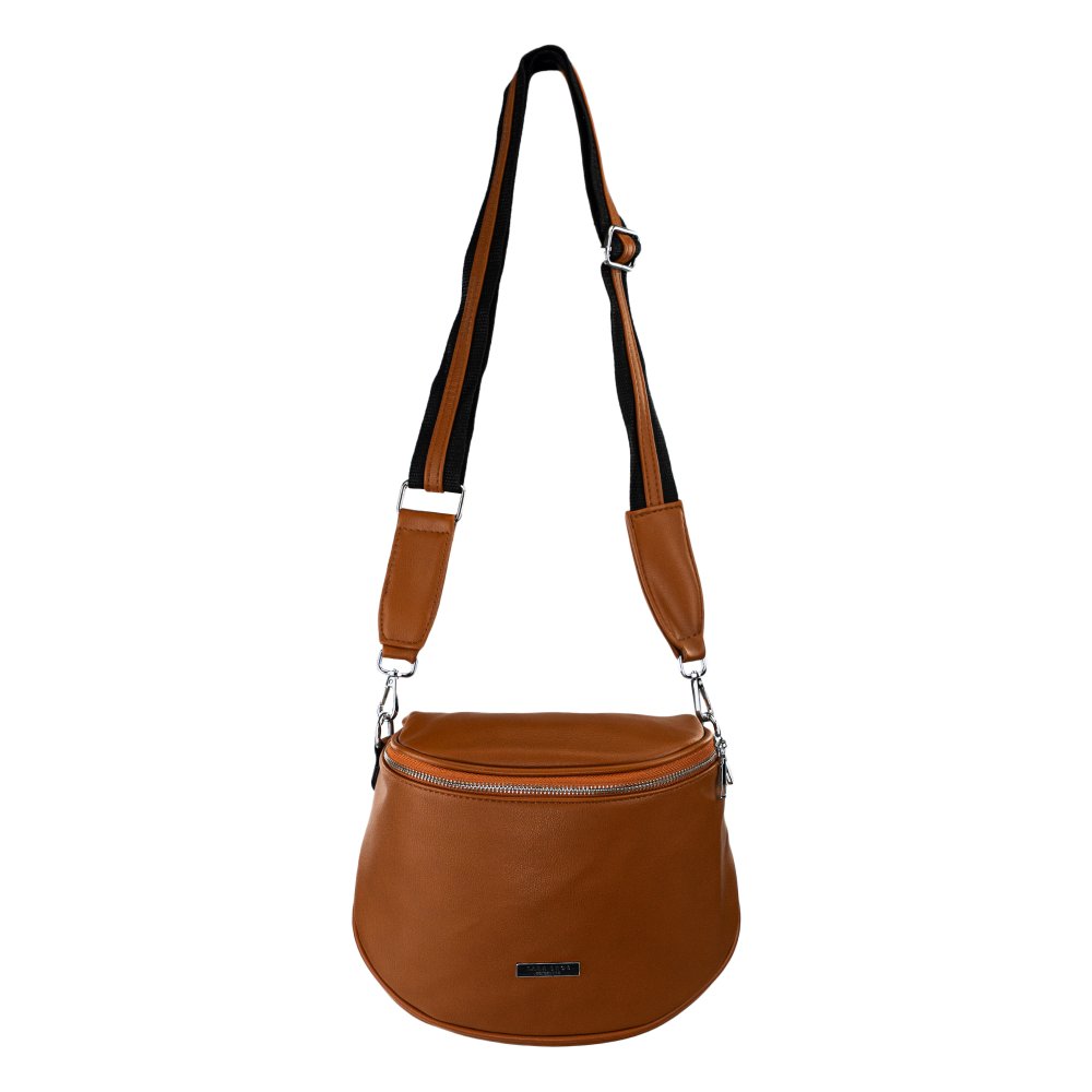 Lara Bags DIANA dámska crossbody koženková kabelka Svetlohnedá