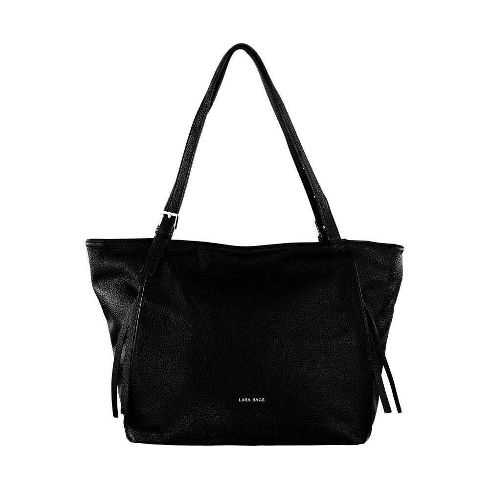 VALERIA dámska koženková kabelka Čierna