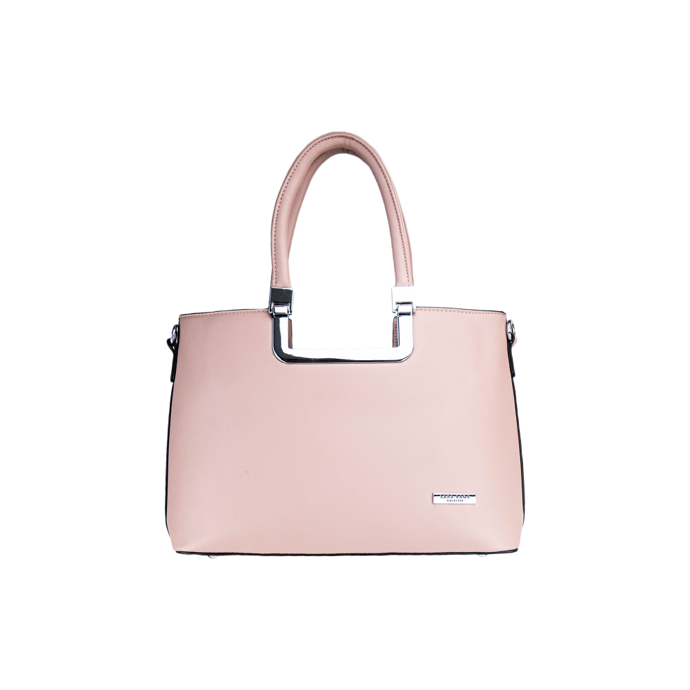 Lara Bags CLAIRE dámska koženková kabelka Ružová