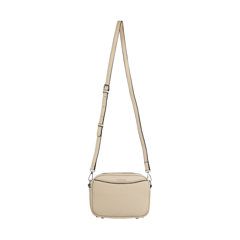 LILY dámska crossbody koženková kabelka taupe