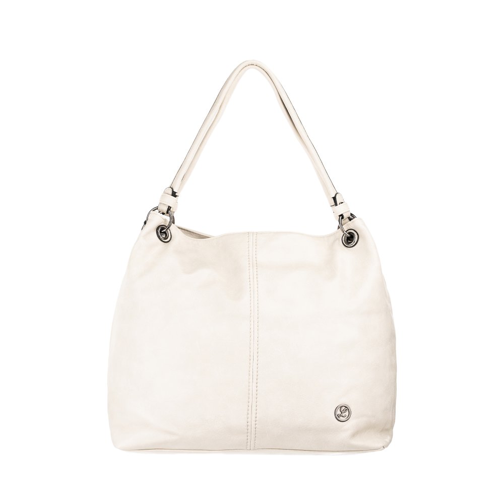 SIERRA dámska koženková kabelka tmavo béžová