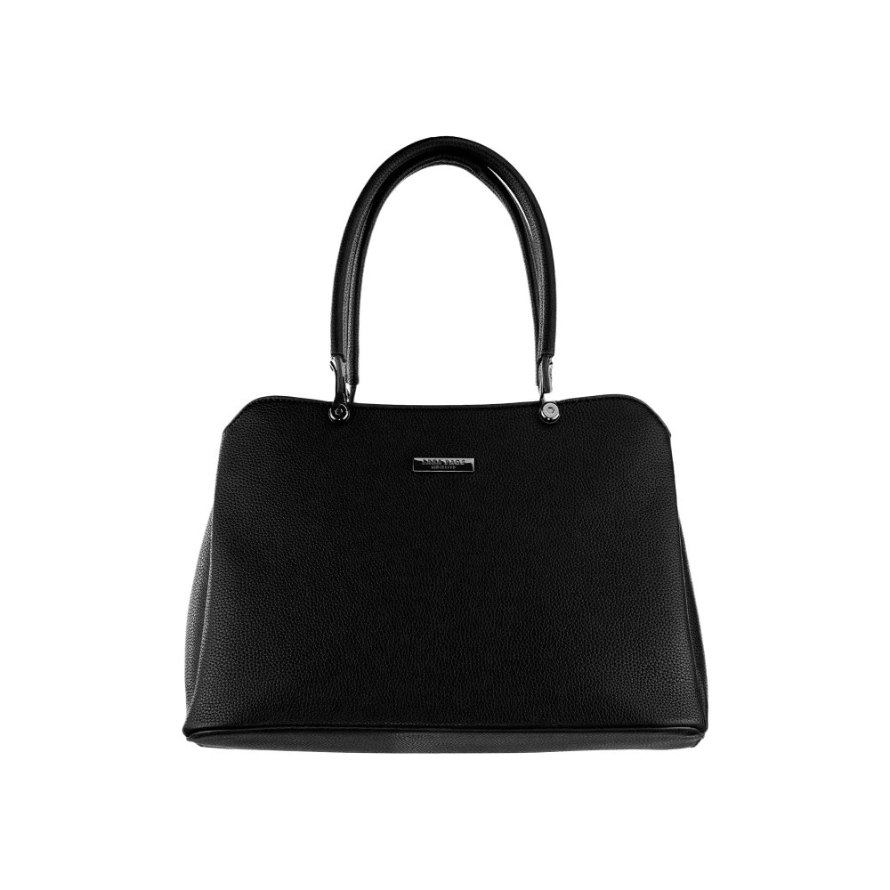 AILA dámska koženková kabelka Čierna