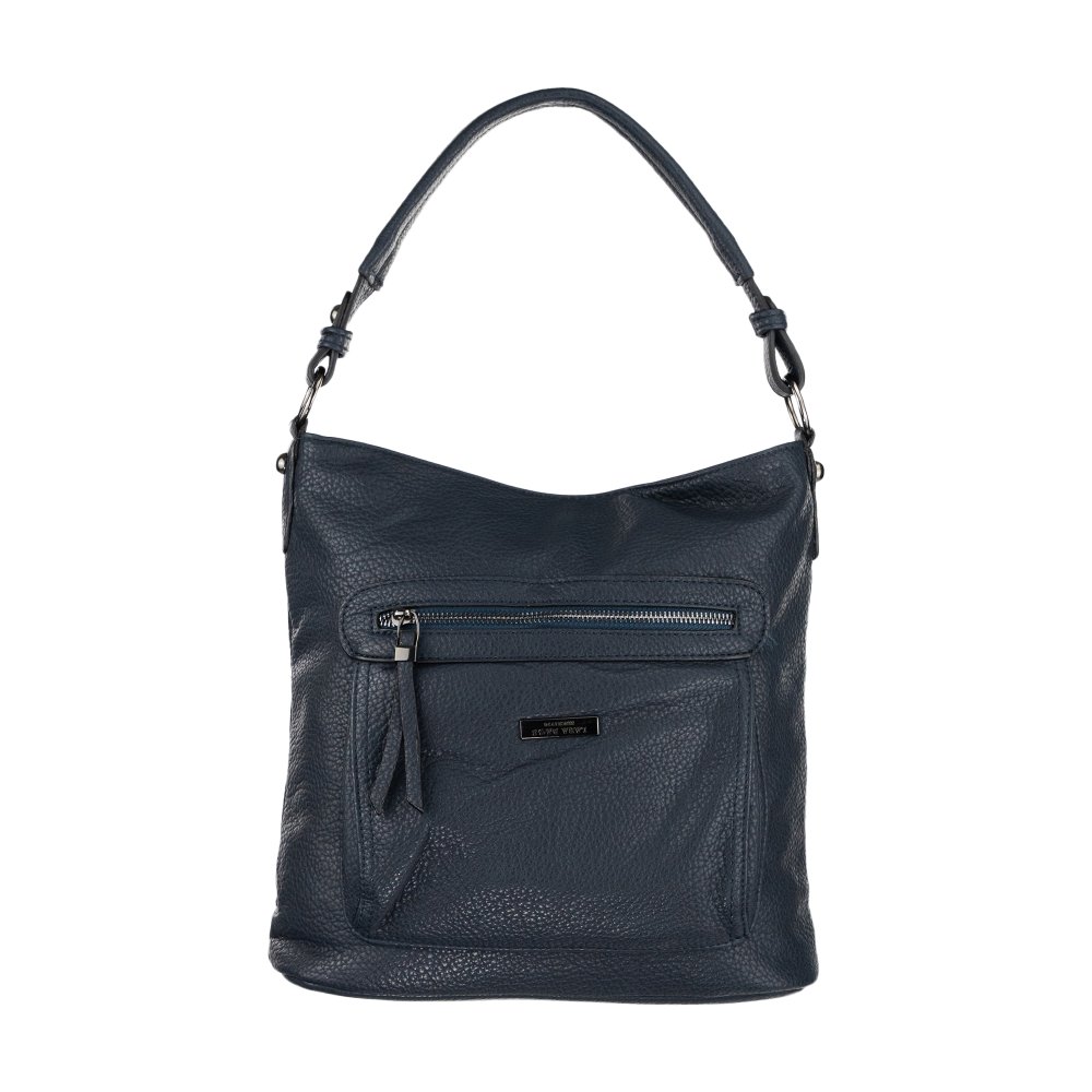 IRIS dámska koženková kabelka Tmavomodrá